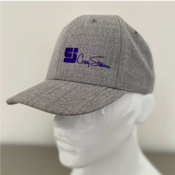 CS Grey Herringbone Logo Signature Adjustable Hat - Picture 1 of 2